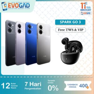 Tecno Spark Go 3 Garansi Resmi 1 Tahun