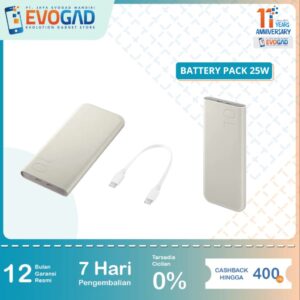 Powerbank Samsung Battery Pack Fast Charge 10000 mAh Type C 25W Garansi Resmi Indonesia
