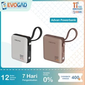 Advan Powerbank Magic10 10000mAh Fast Charge 20W Compact Garansi Resmi Advan Indonesia