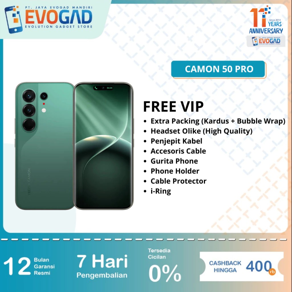 Tecno Camon 50 Pro 5G Garansi Resmi 1 Tahun - Image 5