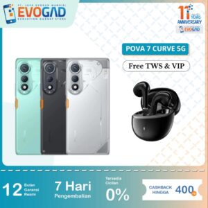 Tecno Pova 7 Curve 5G Garansi Resmi 1 Tahun