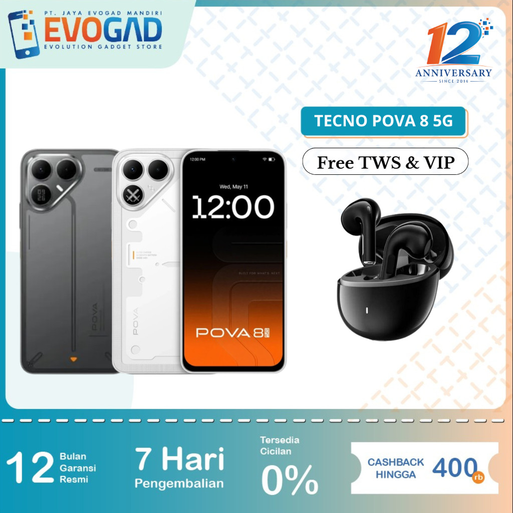 TECNO POVA 8 5G 6/128GB 8/128GB 8/256GB | Garansi Resmi Tecno Indonesia 1 Tahun