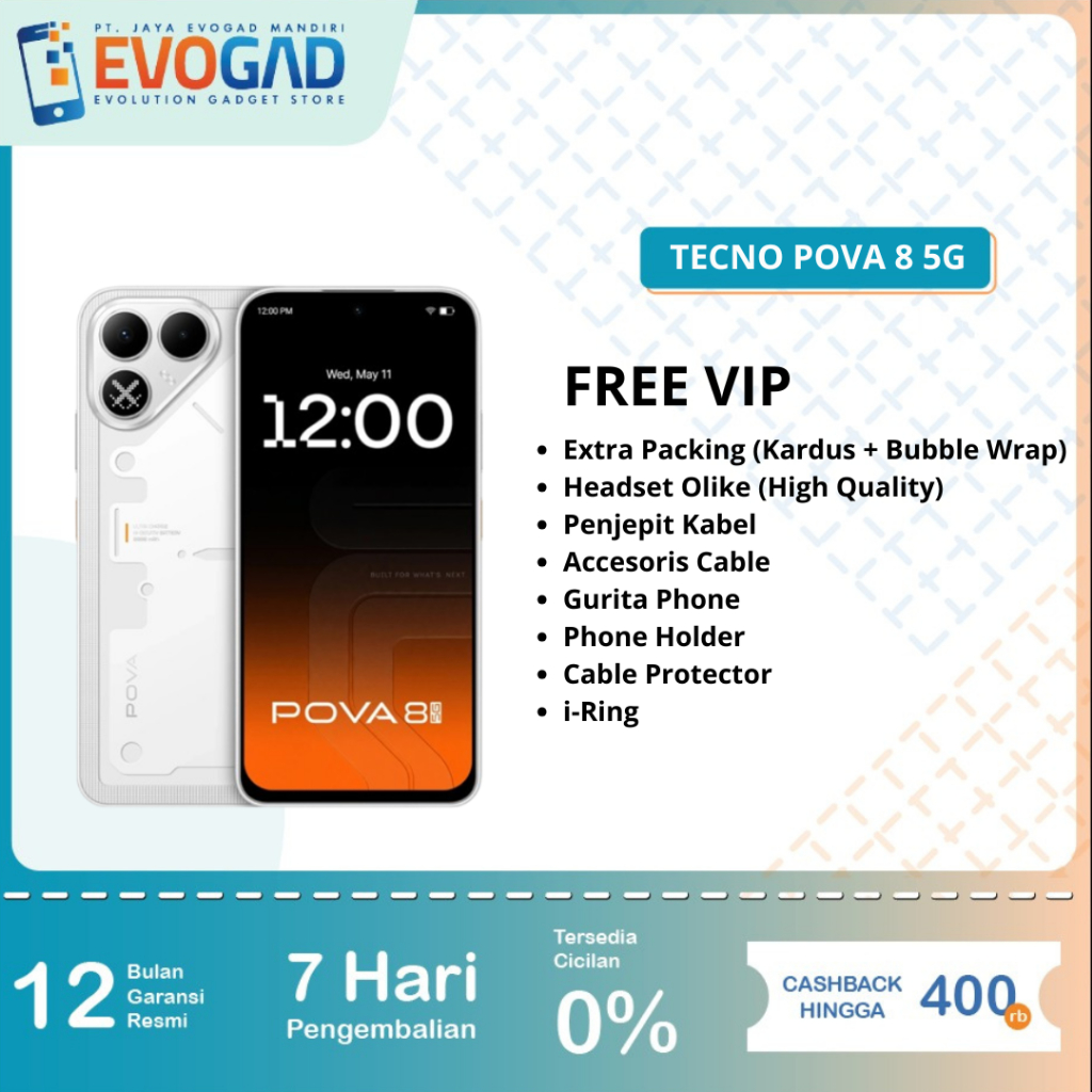 TECNO POVA 8 5G 6/128GB 8/128GB 8/256GB | Garansi Resmi Tecno Indonesia 1 Tahun - Image 2