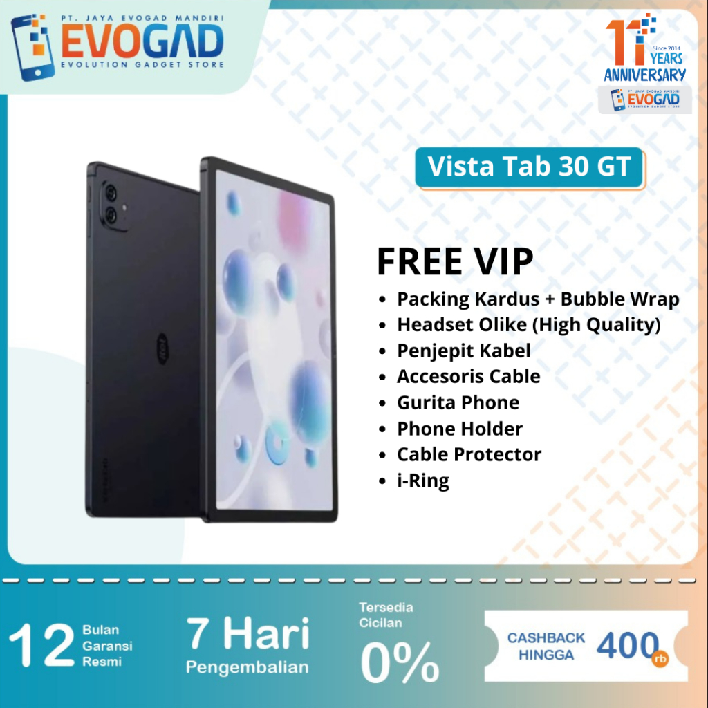 Itel Vista Tab 30 GT 6/128GB Garansi Resmi Itel 1 Tahun - Image 2