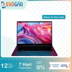 Advan AI Gen Intel Ultra 5-125H 16GB 512GB Windows 11 - Garansi Resmi Advan Indonesia 1 Tahun