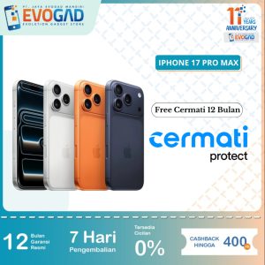 iPhone 17 Pro Max 256GB & 512GB A19 Pro | Garansi Resmi 2 Tahun Extra Warranty