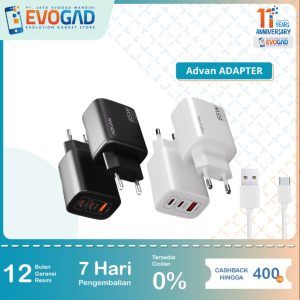 Advan Adapter Safe Charge C65 Garansi Resmi Advan Indonesia