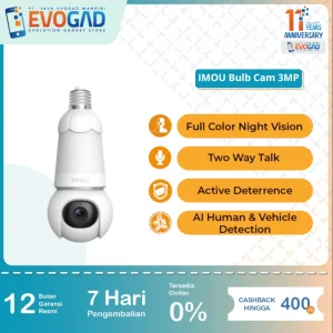 IMOU Bulb Camp 3MP Kamera Smart CCTV Wi-Fi | Garansi Resmi IMOU 2 Tahun