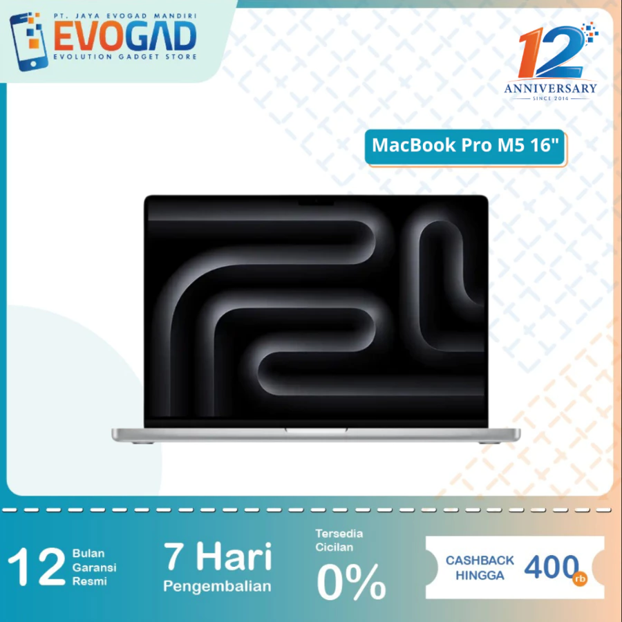 MacBook Pro M5 16-inch 24/1TB & 48/1TB | Garansi Resmi 1 Tahun