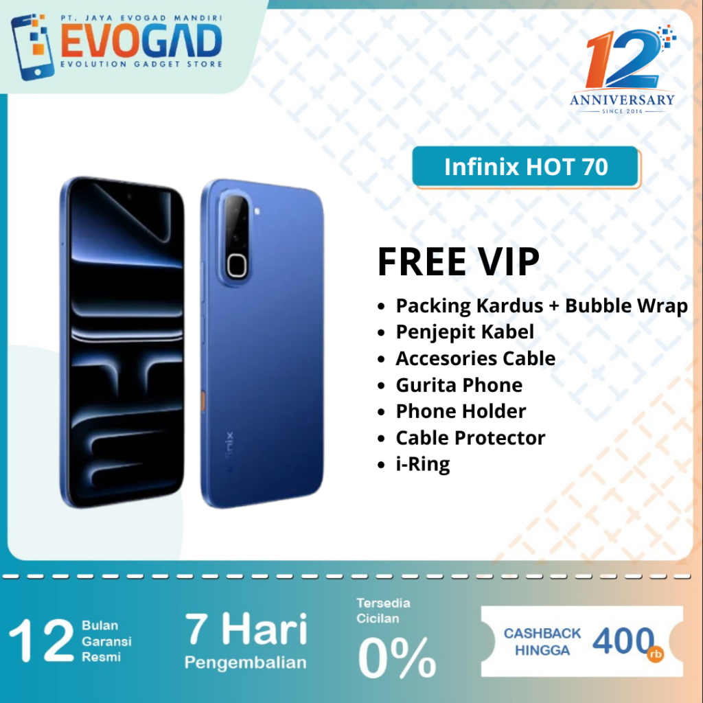 Infinix Hot 70 6/128 & 8/256 Garansi Resmi Infinix 1 Tahun - Image 2