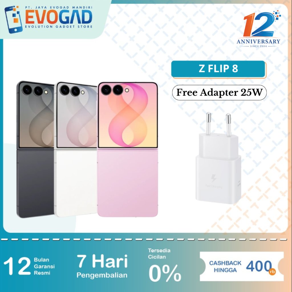 Samsung Galaxy Z Flip 8 12/256 & 12/512 | Garansi Resmi SEIN 1 Tahun